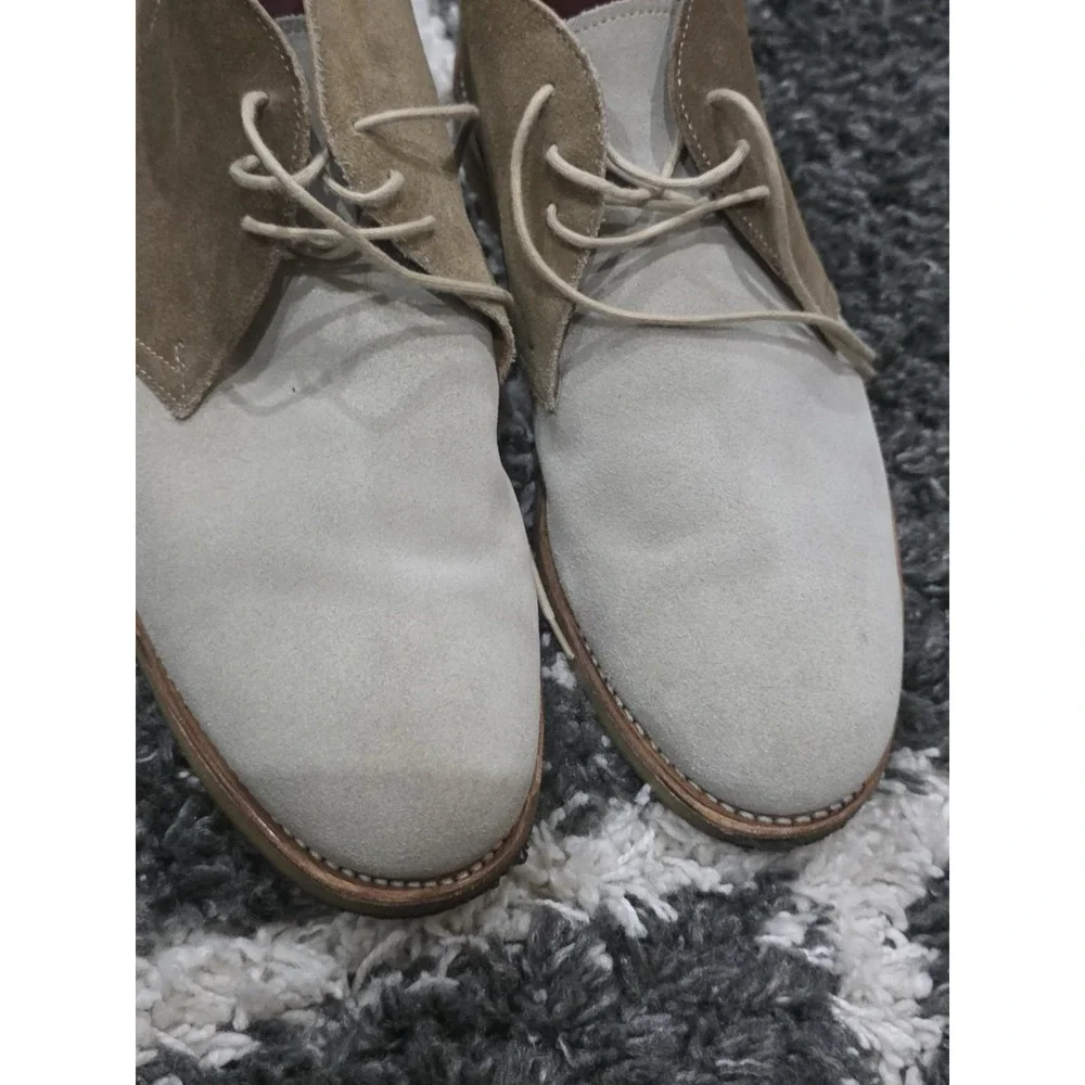 Grenson Brown Tan Suede Oxford Ankle Boots Mens UK 7.5F US 8.5 F